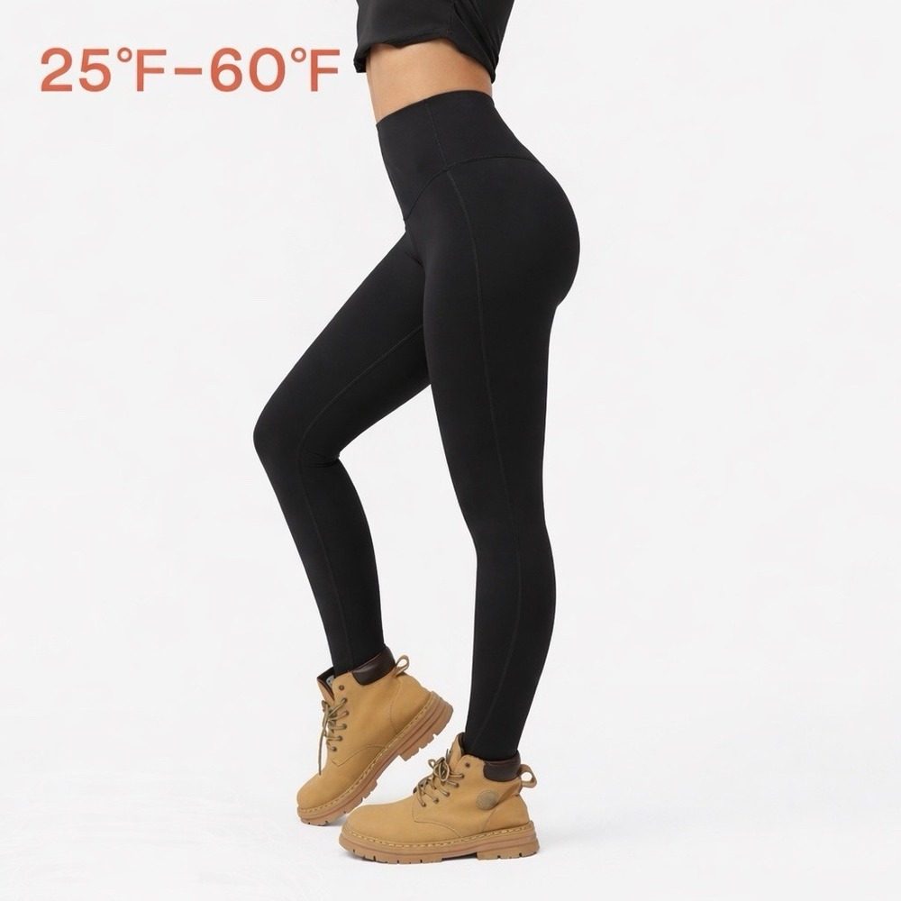 NWOT Thermal Leggings Women Extra Warm Winter High Waisted Tummy Control -LARGE